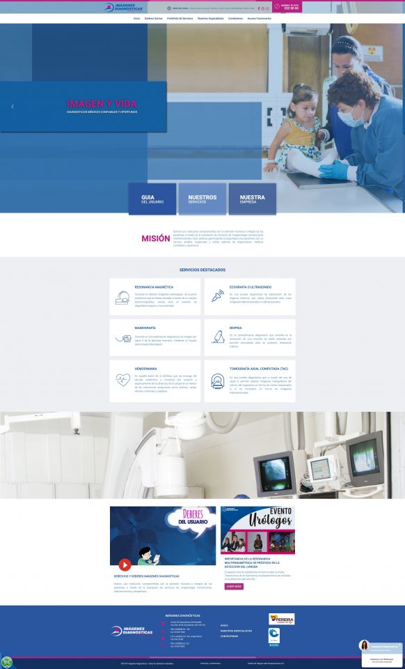 Diseño Web Imágenes Diagnósticas Imágenes Diagnósticas