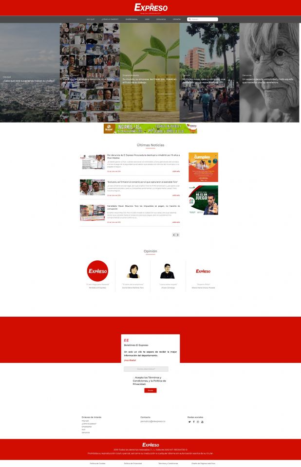 Diseño Web El Expreso El Expreso