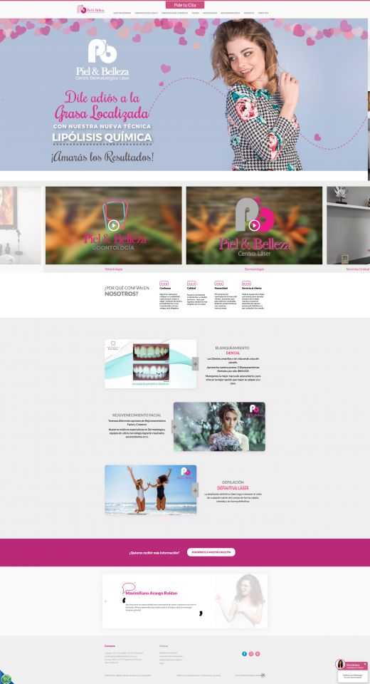 Diseño Web Piel y Belleza Piel y Belleza