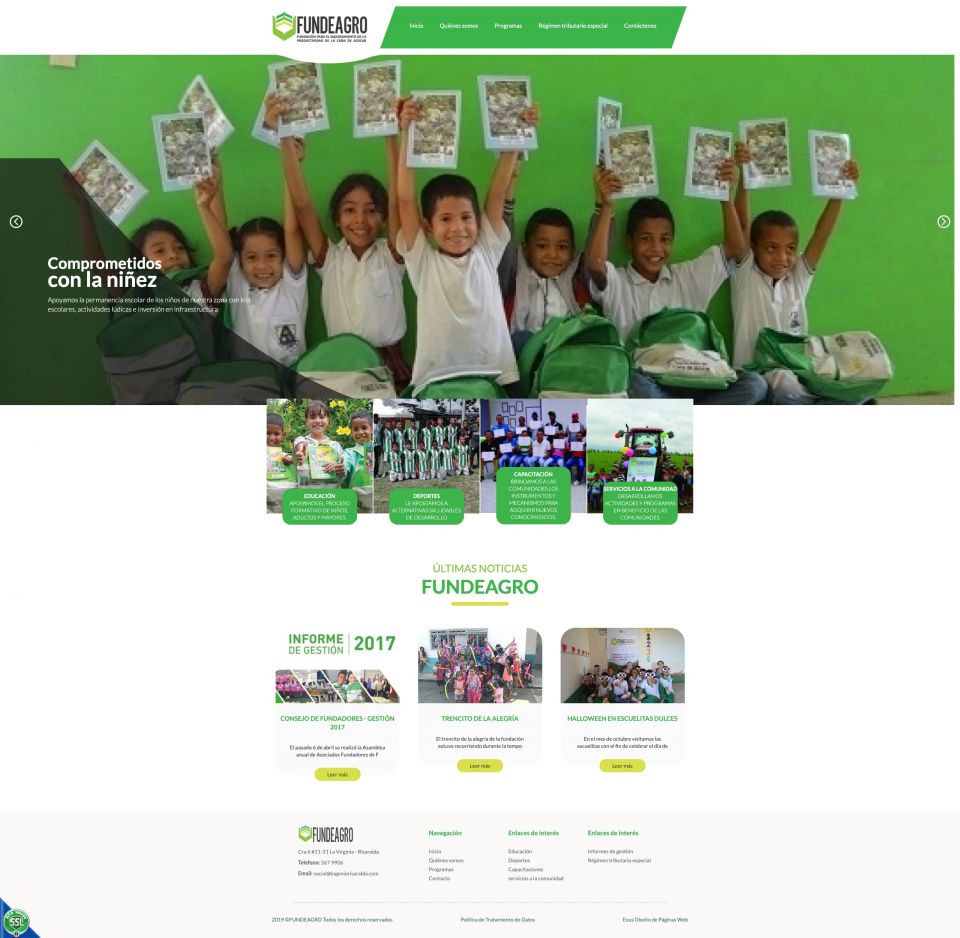 Diseño Web fundeagro Fundeagro