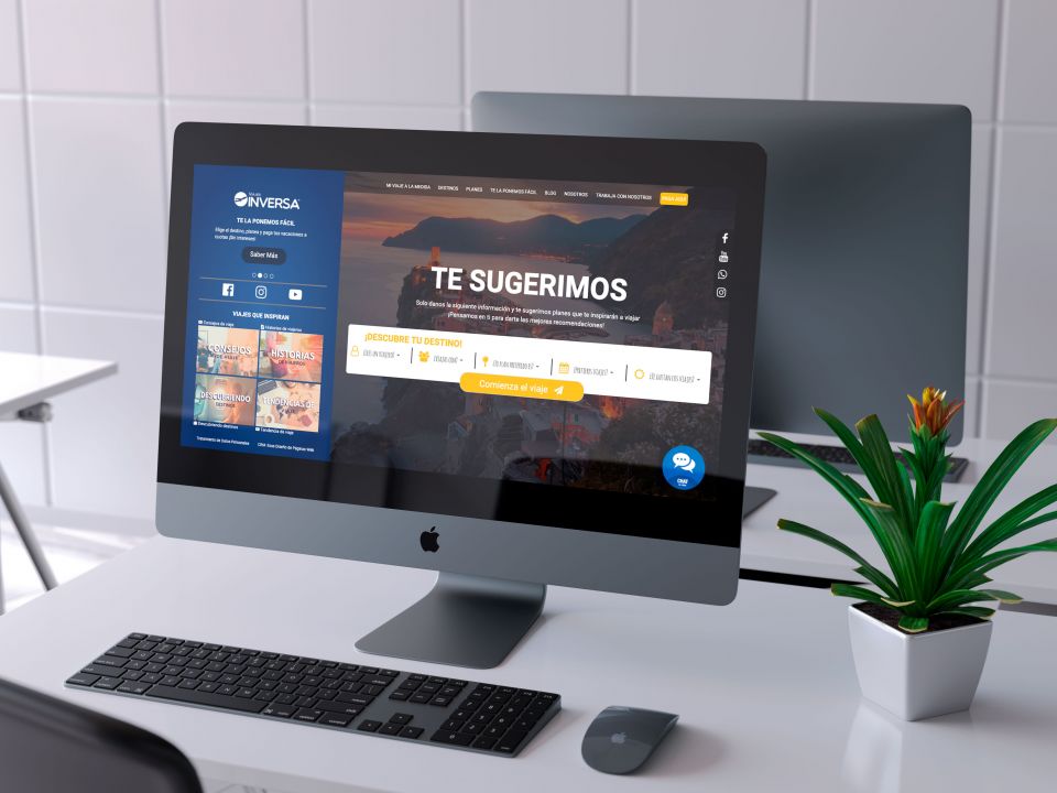 Diseño Web Viajes Inversa Viajes Inversa - Inversiones Aéreas Inversa S.A.S